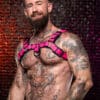 Mr. S Leather Dark Room Bulldog Harness Pink