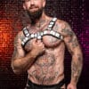 Mr. S Leather Dark Room Bulldog Harness White