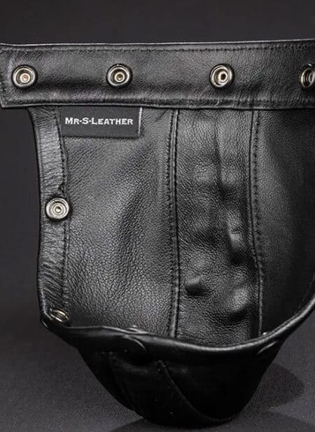 Mr. S Piped Leather Pouch for Hidden Ring Jock