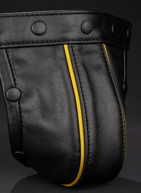 Mr. S Piped Leather Pouch for Hidden Ring Jock