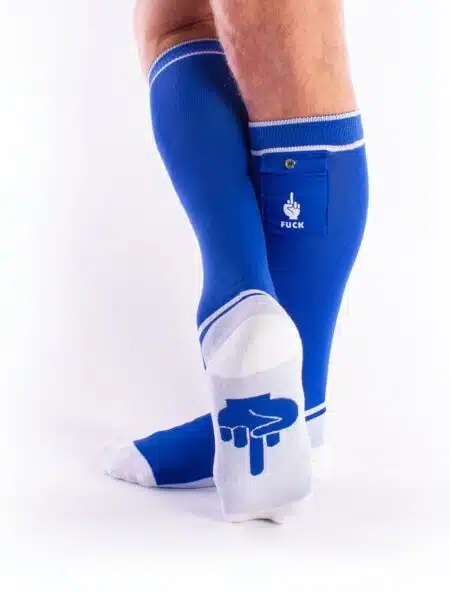 Brutus FUCK Socks with Pocket Blue