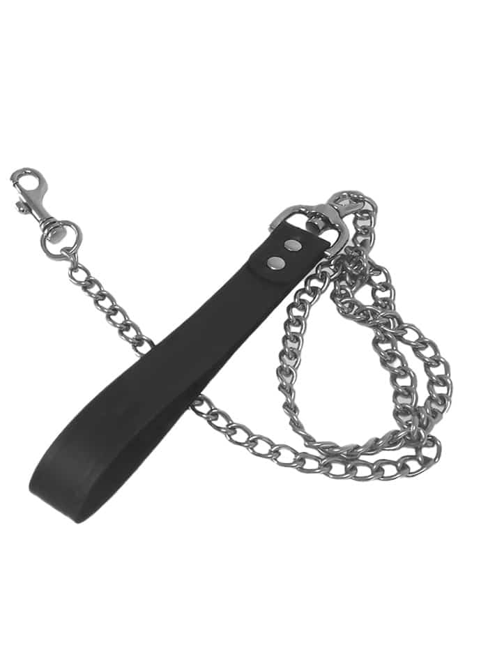 Brutus - Leather Dogleash With Chain