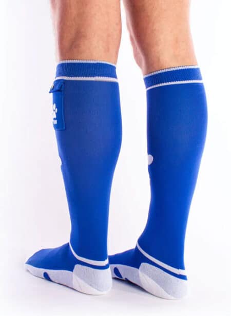 Brutus Puppy Paw Socks with Pocket Blue