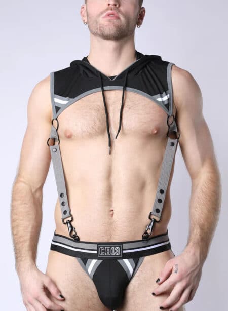 Cellblock 13 Pup Tron Harness Hoodie, 2 colors: grey, lime