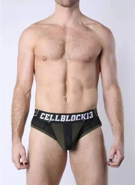 Cellblock 13 Take Down Zipper Brief Green