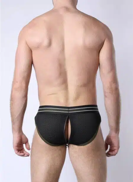 Cellblock 13 Take Down Zipper Brief Green