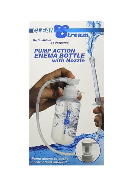 CleanStream Pump Action Enema Bottle with Nozzle