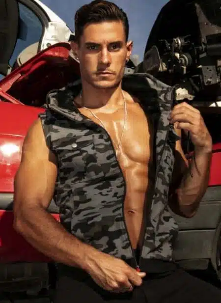 CODE 22 Cargo Sleeveless Hoody Grey Camo