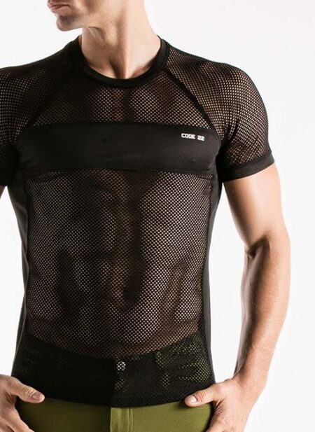 CODE 22 Mesh T-Shirt Black
