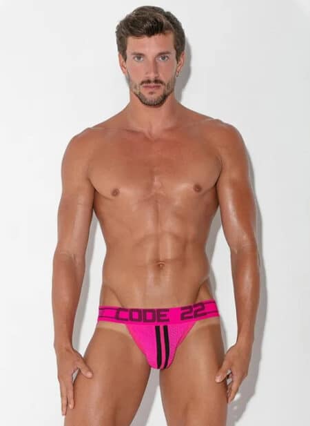 CODE 22 Motion Push-up Jockstrap Pink