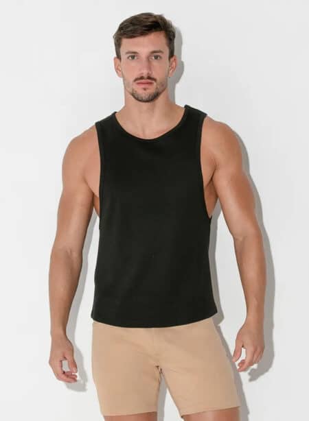CODE 22 Open Armhole Tank Black