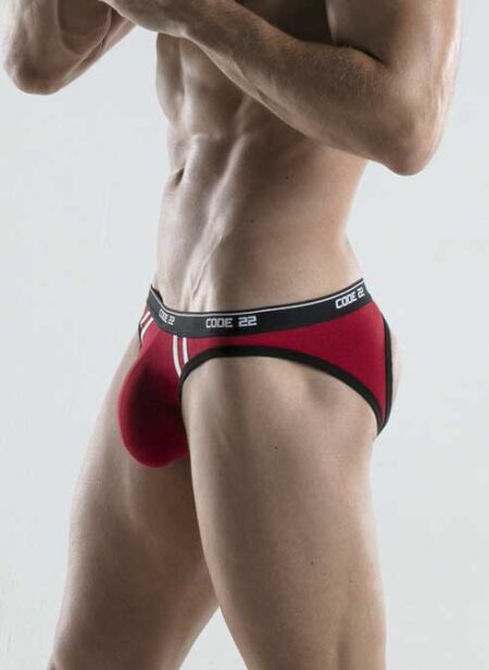 CODE 22 Thrust Bottomless Brief Red