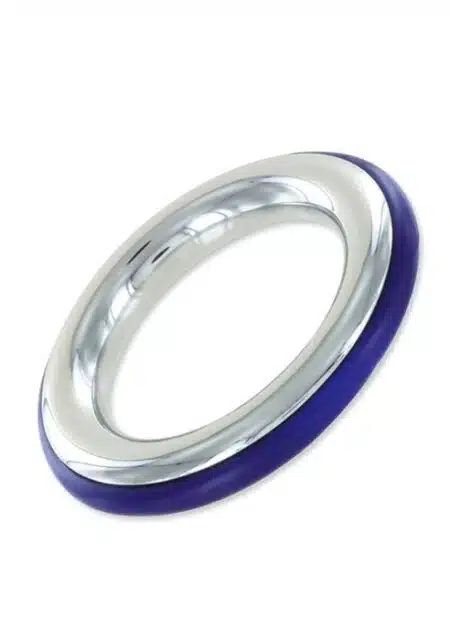 Dark Line Cazzo Steel Cockring Blue