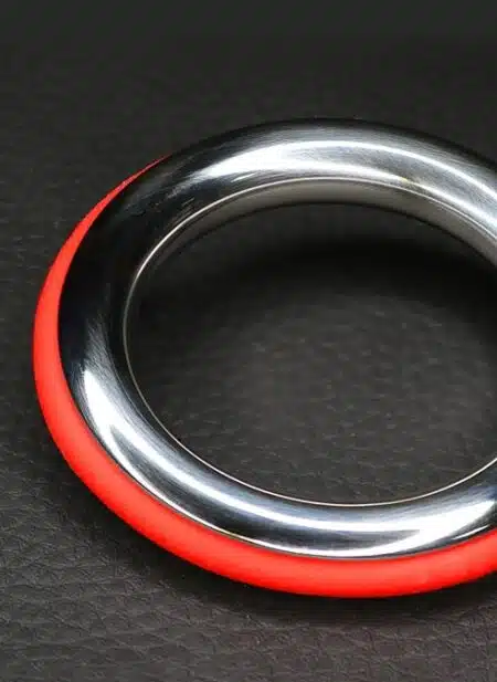 Dark Line Cazzo Steel Cockring Red