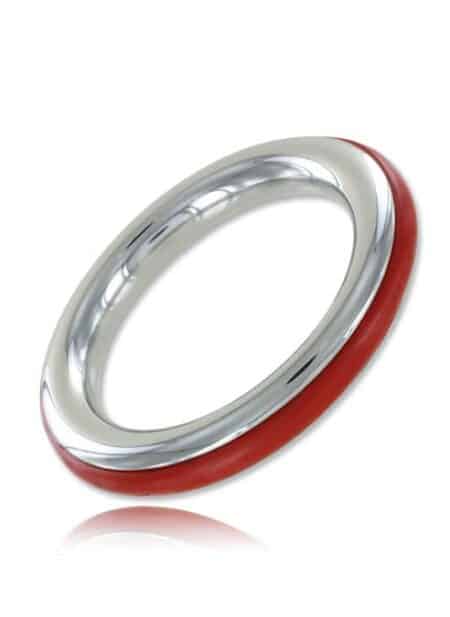 Dark Line Cazzo Steel Cockring Red