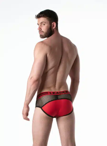 Leader Loaded Brief Red
