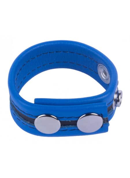Leather Cockring with four snaps - 6 Colors