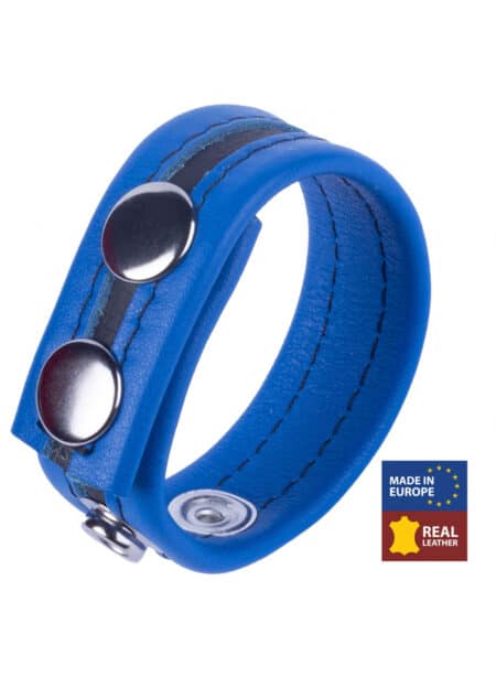 Leather Cockring with four snaps - 6 Colors