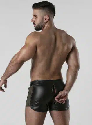 Locker Gear 3 Way Zipper Contrast Short Khaki