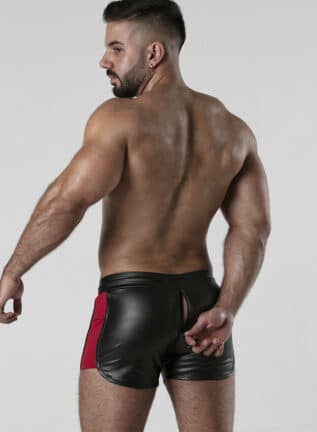 Locker Gear 3 Way Zipper Contrast Short Red