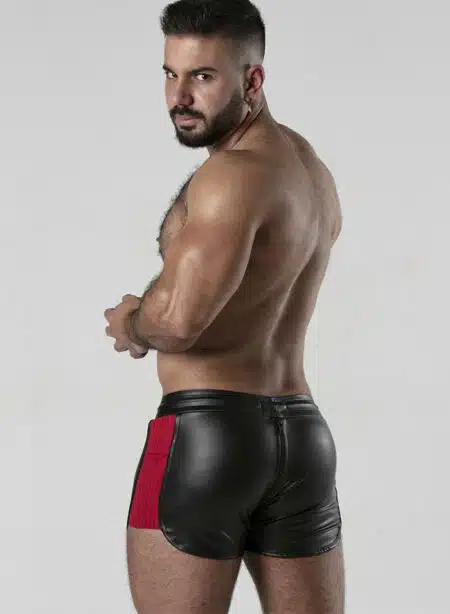 Locker Gear 3 Way Zipper Contrast Short Red