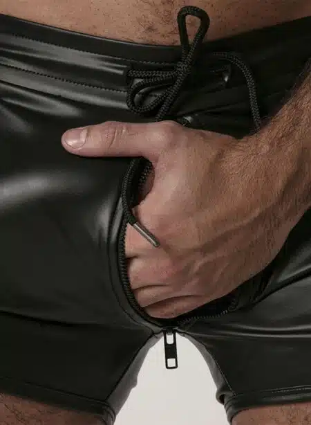 Locker Gear 3 Way Zipper Contrast Short White