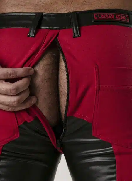 Locker Gear 5 Pocket Chap Short Red