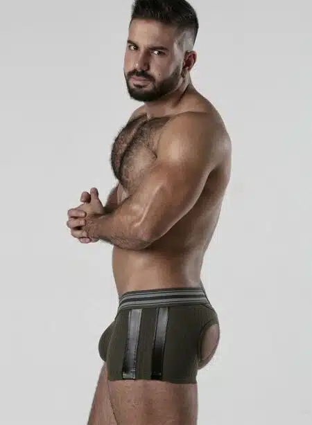 Locker Gear Backroom Bottomless Boxer Khaki