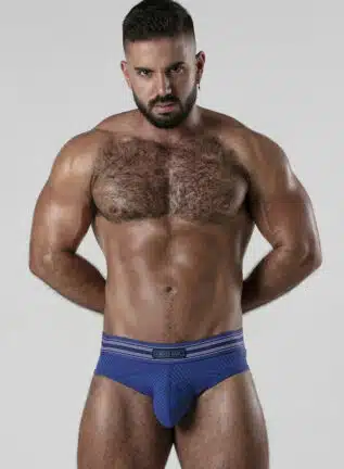 Locker Gear Backroom Bottomless Brief Blue