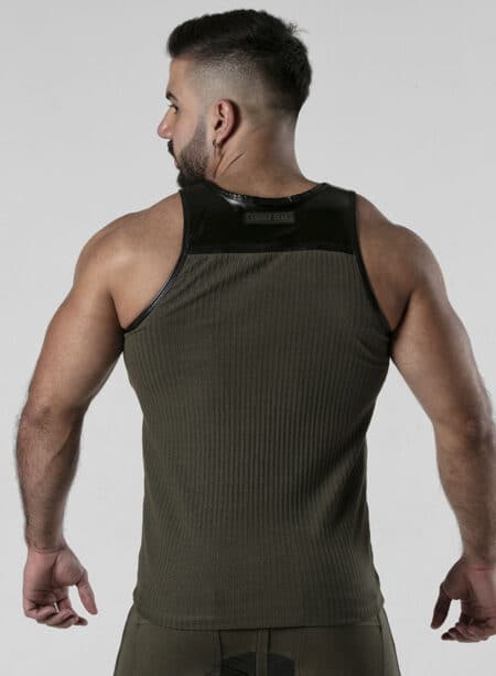 Locker Gear Backroom Rib Tanktop Khaki