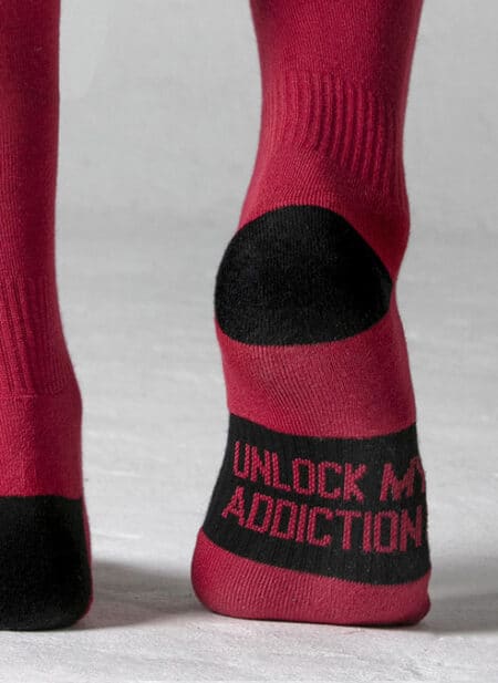 Locker Gear Knee High Socks Red