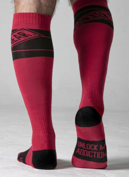 Locker Gear Knee High Socks Red