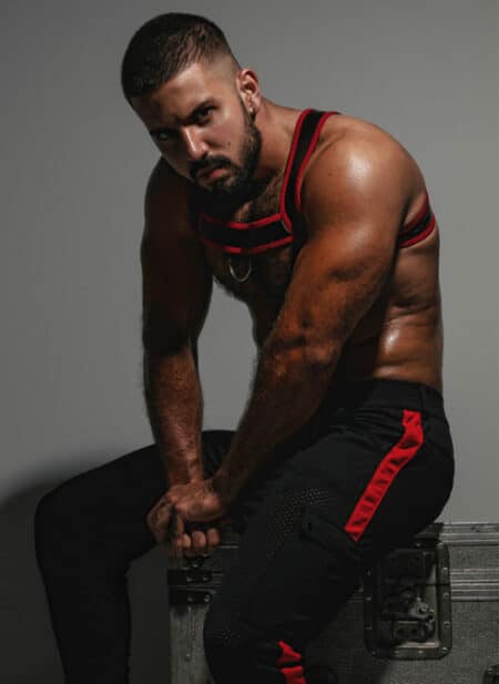 Locker Gear Mesh Cargo Pants Red