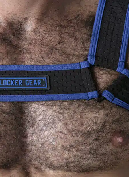 Locker Gear Mesh Chest Harness Blue