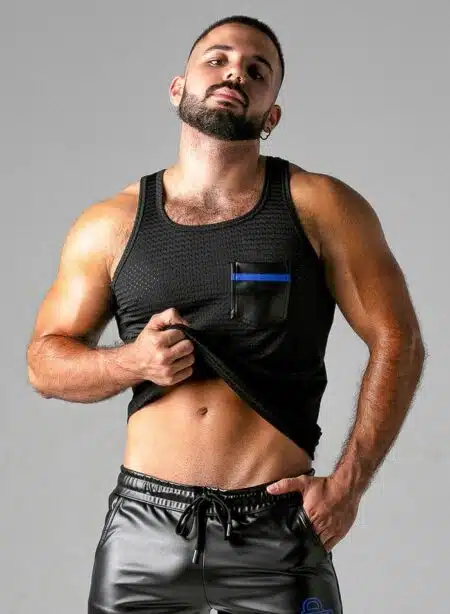 Locker Gear Mesh Tanktop Blue