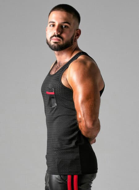 Locker Gear Mesh Tanktop Red