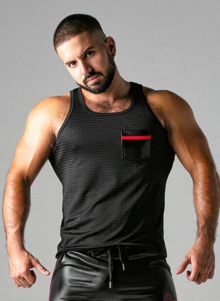 Locker Gear Mesh Tanktop Red