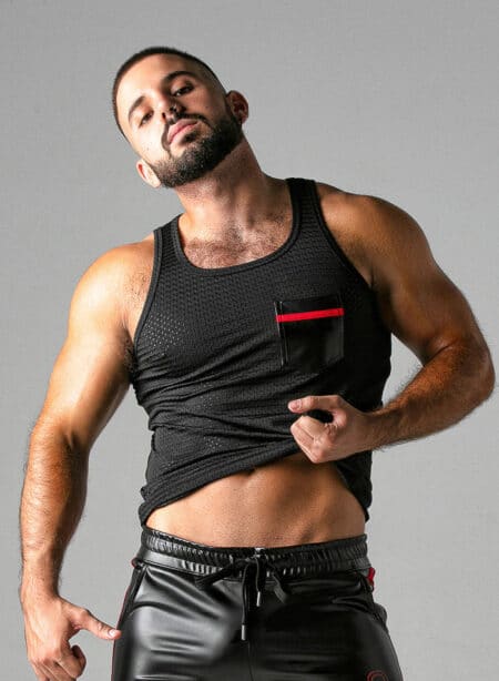 Locker Gear Mesh Tanktop Red
