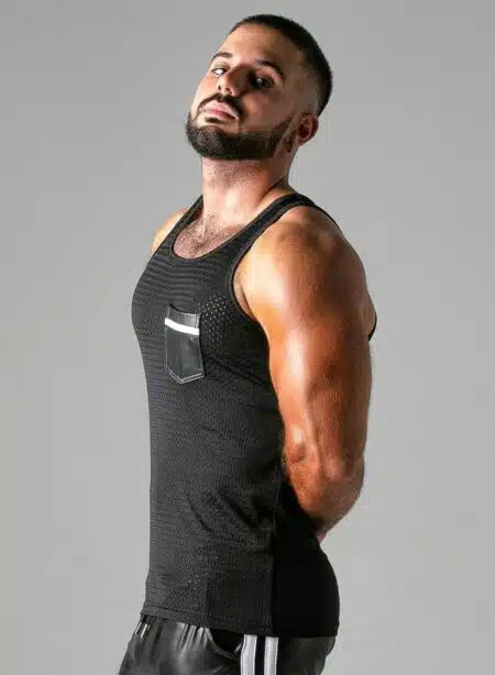 Locker Gear Mesh Tanktop White