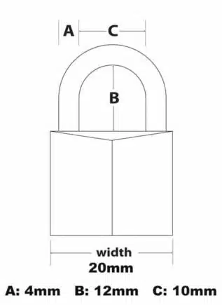 MasterLock 20 mm Weather Resistant Padlock 4-pack