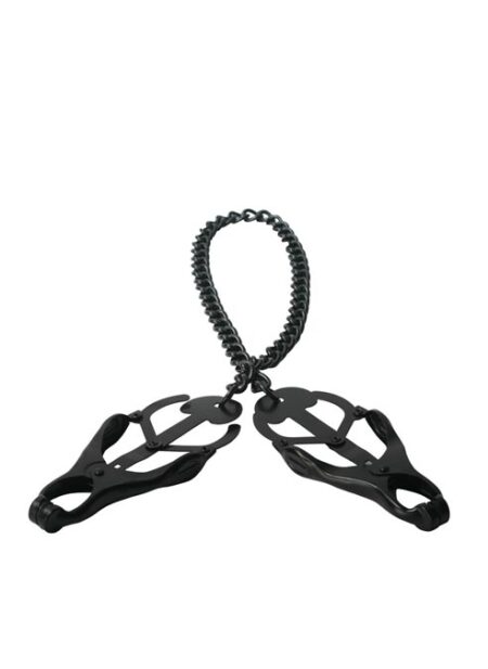 Monarch Noir Nipple Vice with Chain