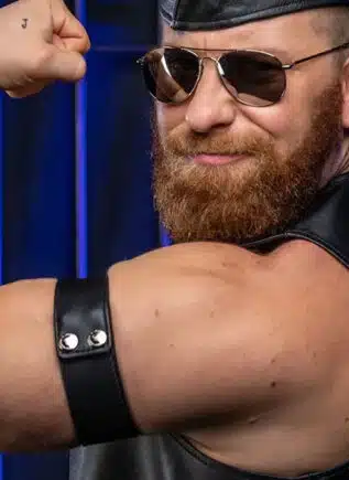 Mr. S Leather Bicepband 1.75" Black