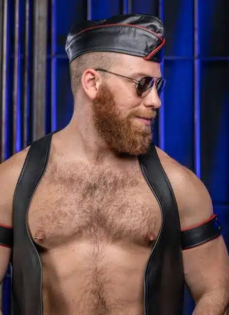 Mr. S Leather Bicepband 1.75" Piped
