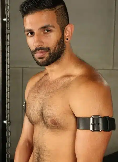 Mr. S Leather Buckle Bicep Strap