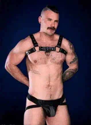 Mr. S Leather Center Stripe Jockstrap Grey
