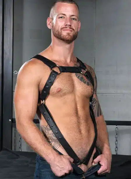 Mr. S Leather Cockstrap for Crossbow Body Harness Black