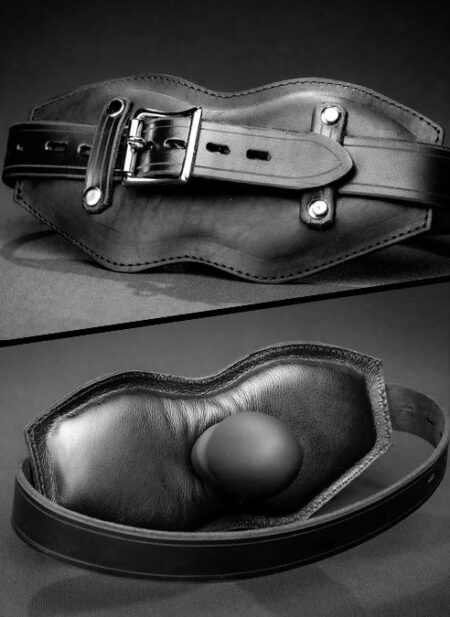 Mr. S Leather Front Buckle Gag Padded with Locking Buckle