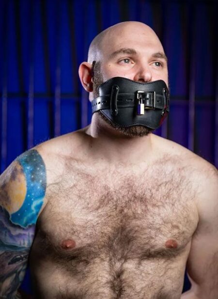 Mr. S Leather Front Buckle Gag Padded with Locking Buckle