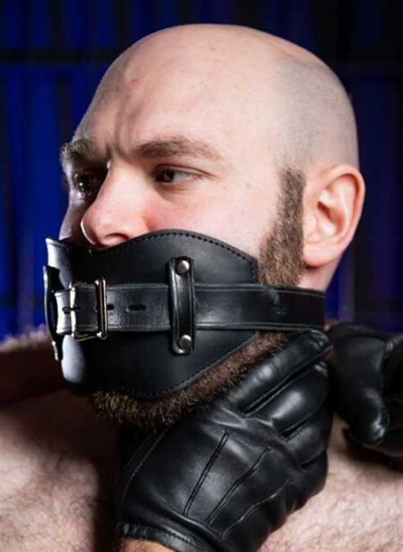 Mr. S Leather Front Buckle Gag Padded with Locking Buckle
