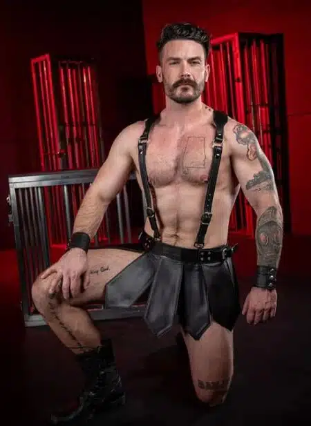 Mr. S Leather Gladiator Kilt